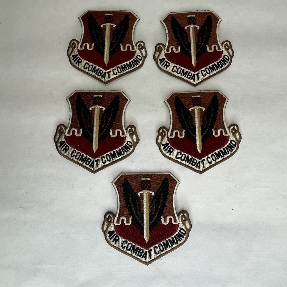 U.S. Air Force Combat Command Patch Lot of 5 New